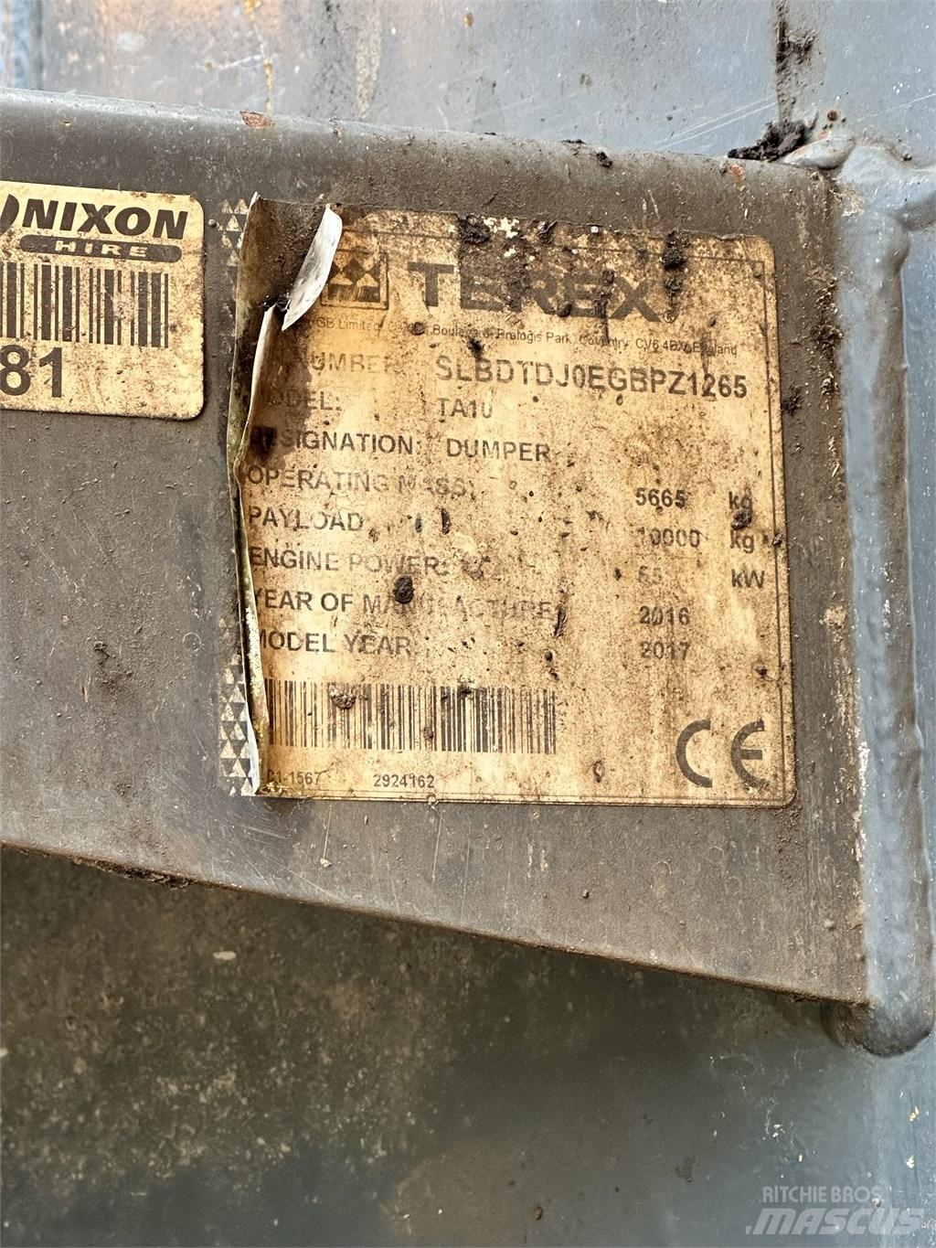 Terex TA10 Dumpere