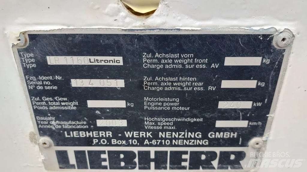 Liebherr LR 1160 Kraner på larvebånd