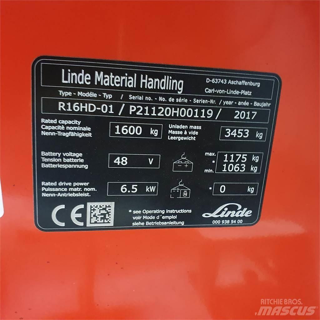Linde R16HD Reachtruck