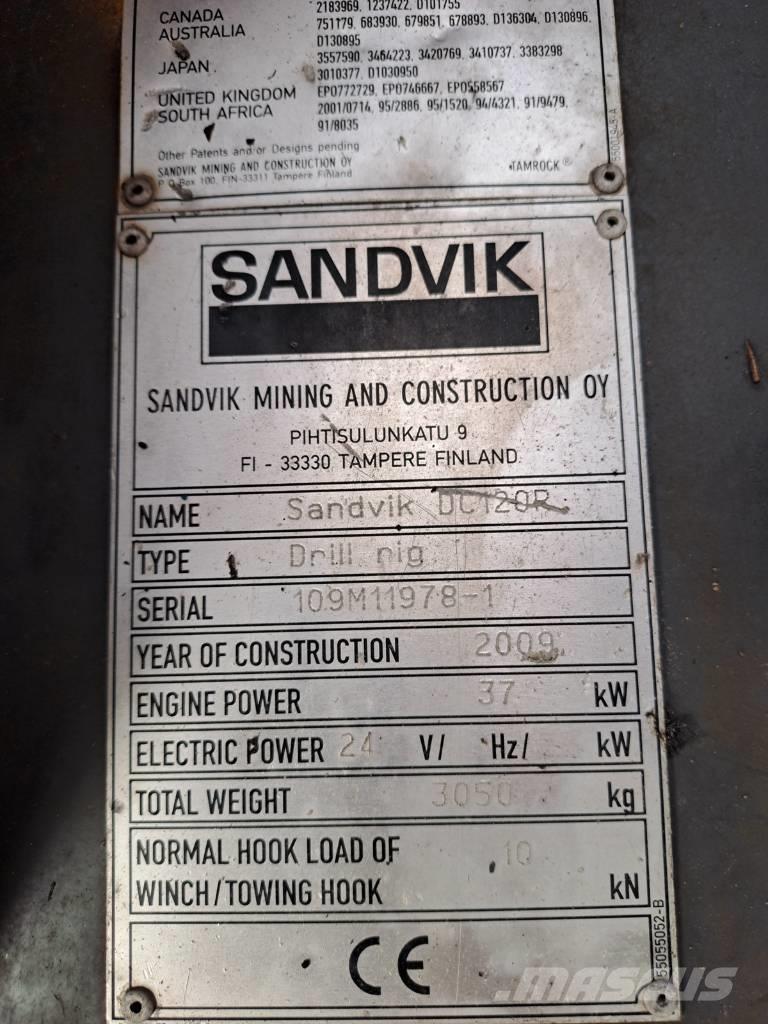Sandvik DC 121R Overfladeboreudstyr / Borerigge