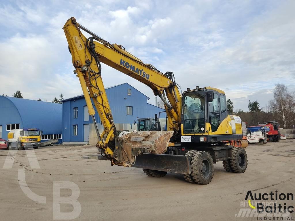 Komatsu PW160-7 Gravemaskiner på hjul