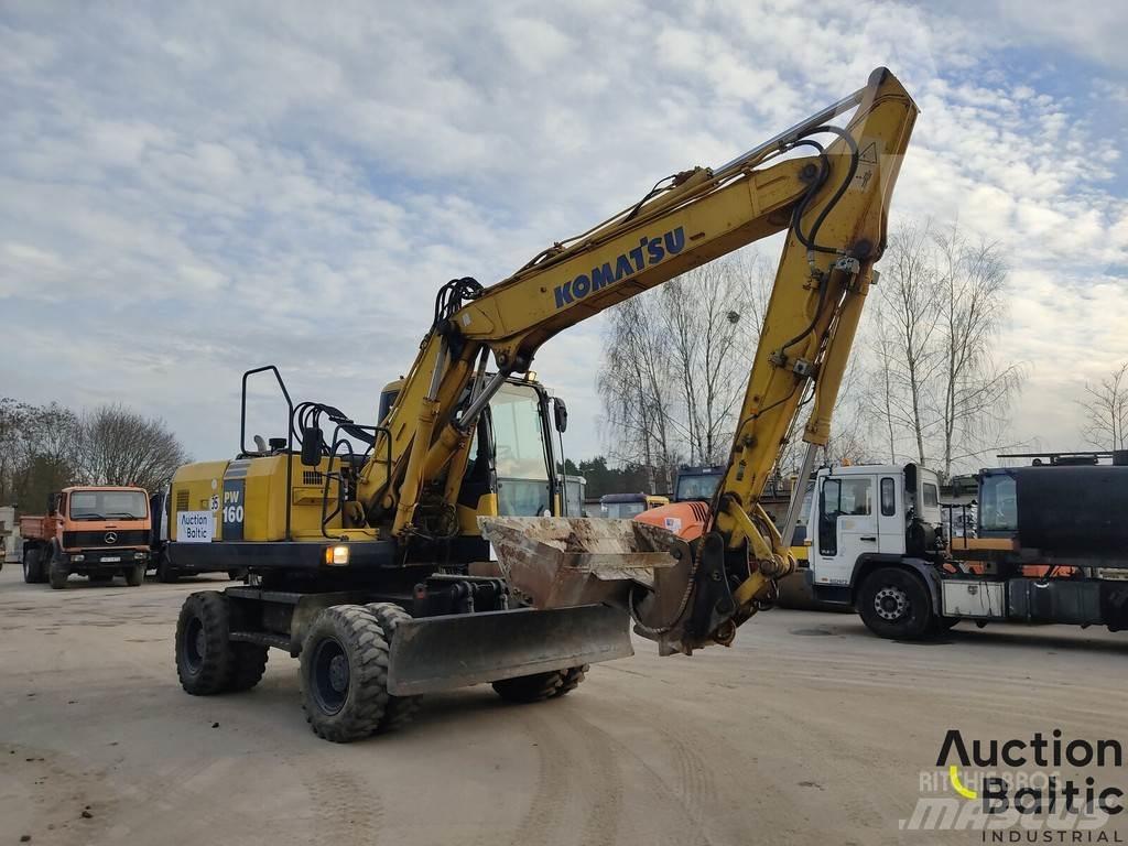 Komatsu PW160-7 Gravemaskiner på hjul