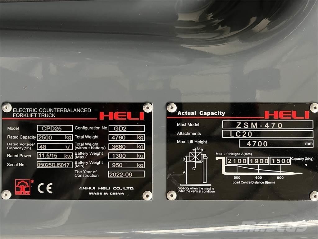 Heli CPD25 GD2 / NEU El gaffeltrucks