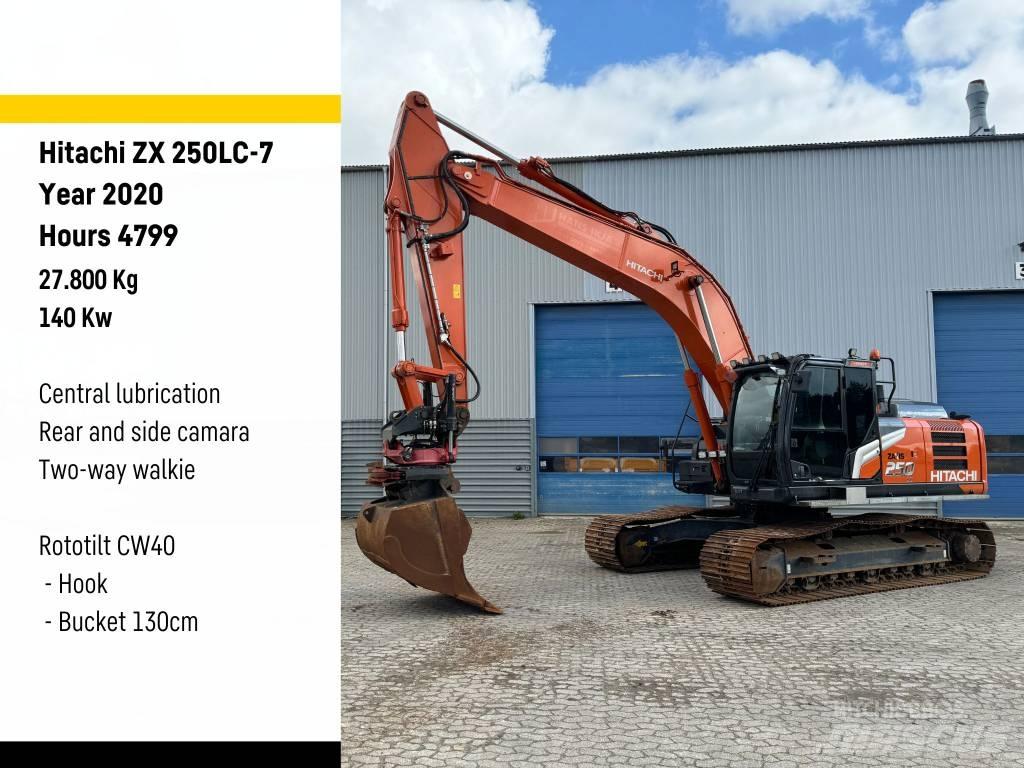 Hitachi ZX250-7 Gravemaskiner på larvebånd