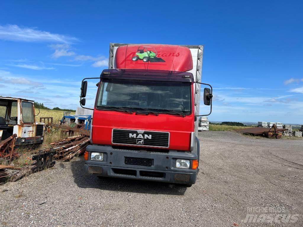 MAN 14.224 Lastbil med lad/Flatbed