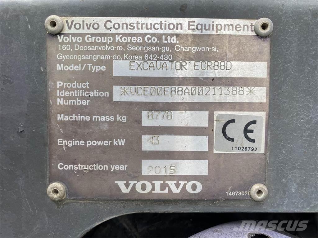 Volvo ECR88 Gravemaskiner på hjul