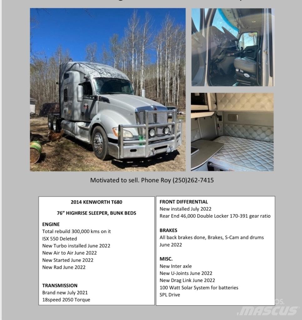 Kenworth T680 Trækkere