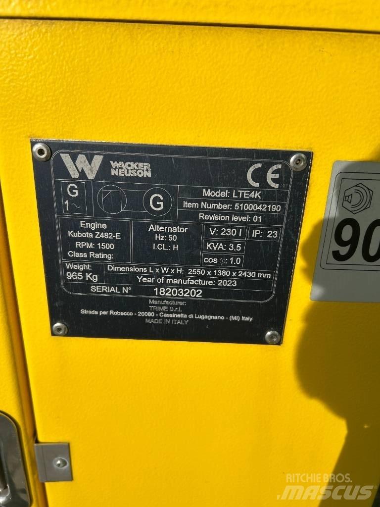 Wacker Neuson LTE4K Lystårne