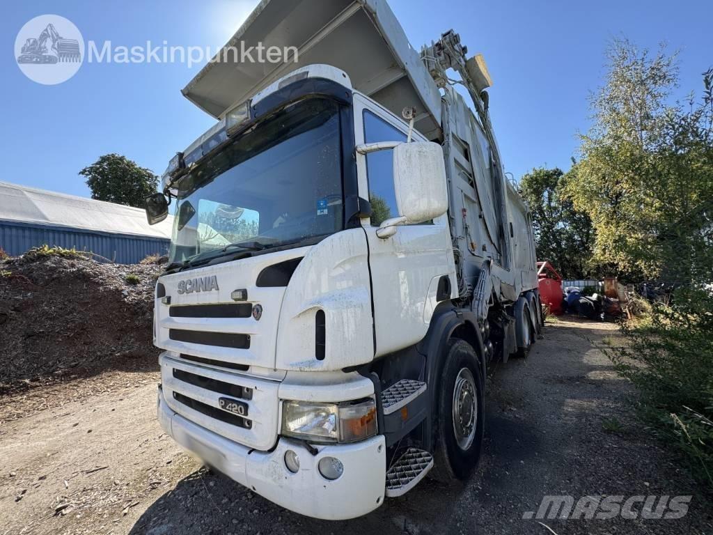Scania P 420 GB Renovationslastbiler