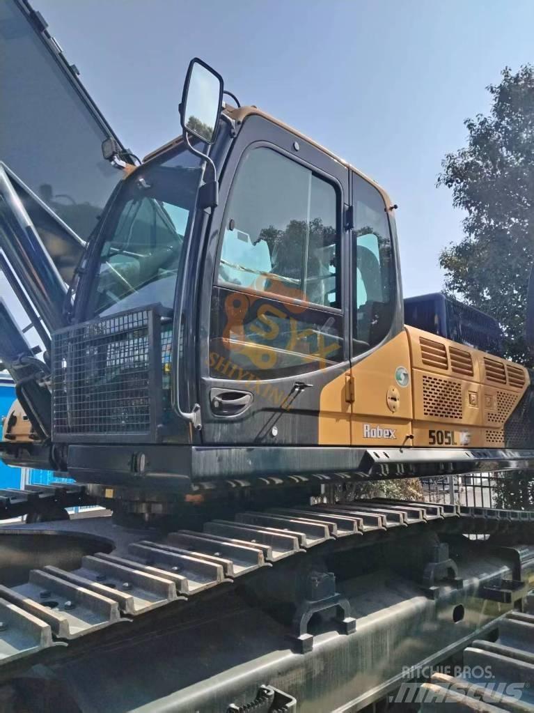 Hyundai R 505 L VS Gravemaskiner på larvebånd