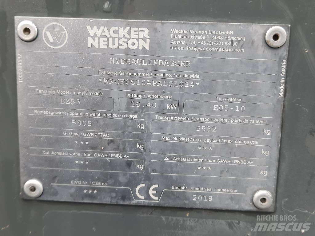 Wacker Neuson EZ 53 Minigravemaskiner