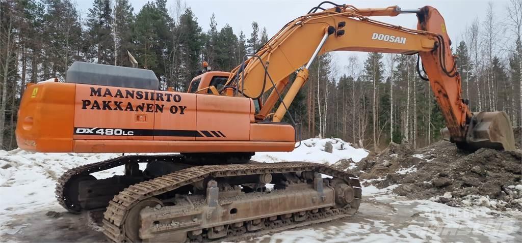 Doosan DX 480 LC Gravemaskiner på larvebånd