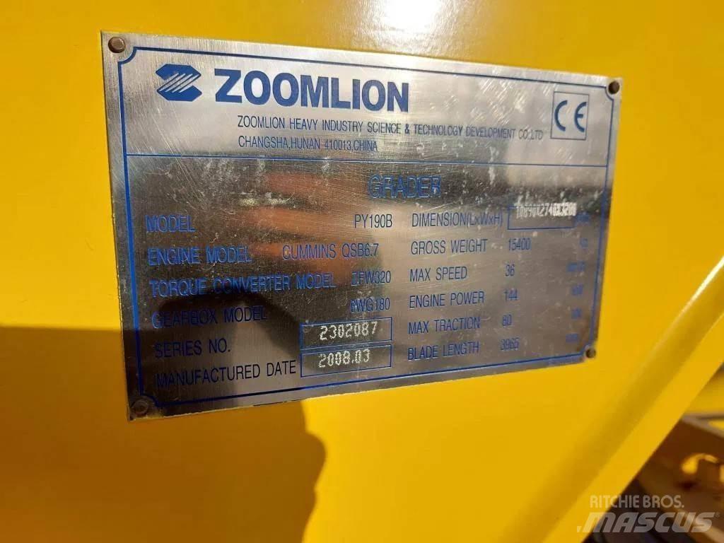 Zoomlion PY190B Vejhøvle / Gradere