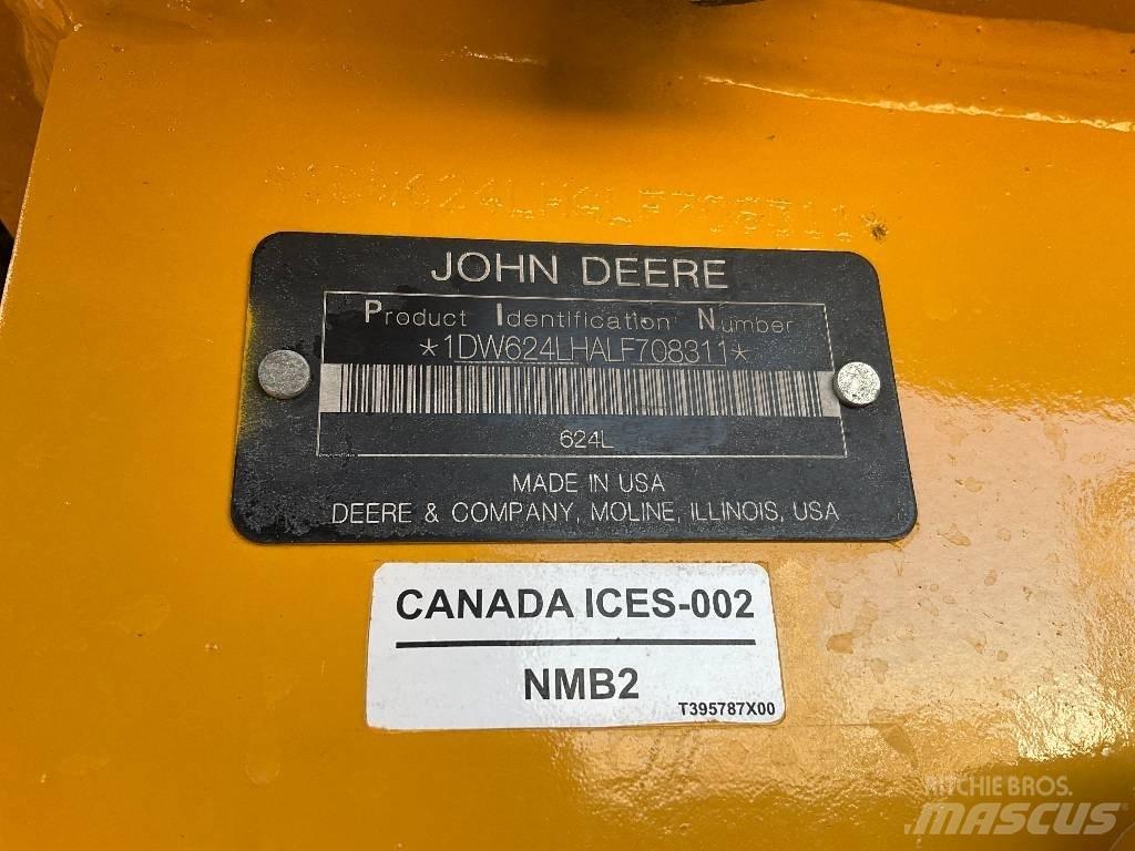 John Deere 624L Læssemaskiner på hjul