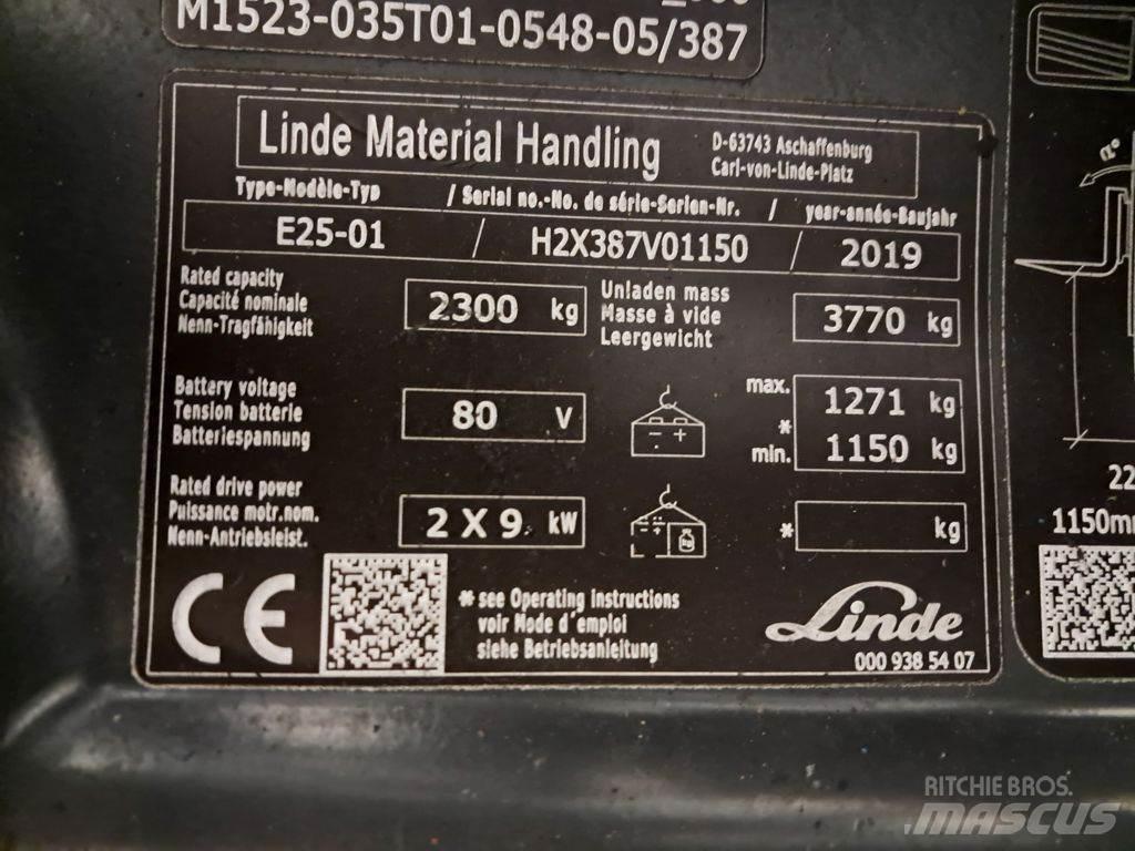 Linde E25-01 El gaffeltrucks