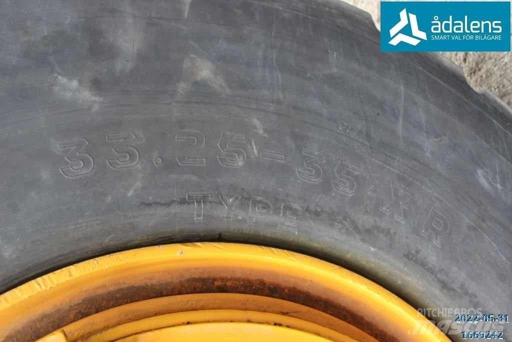  Dumper hjul 33.25-35 Dæk, hjul og fælge
