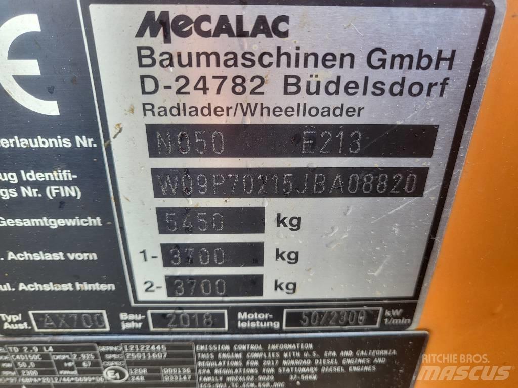 Mecalac AX 700 Læssemaskiner på hjul
