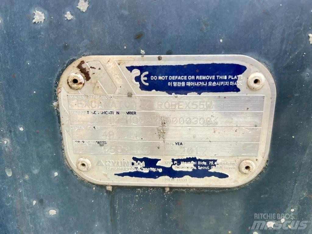 Hyundai R55W-9A Gravemaskiner på hjul