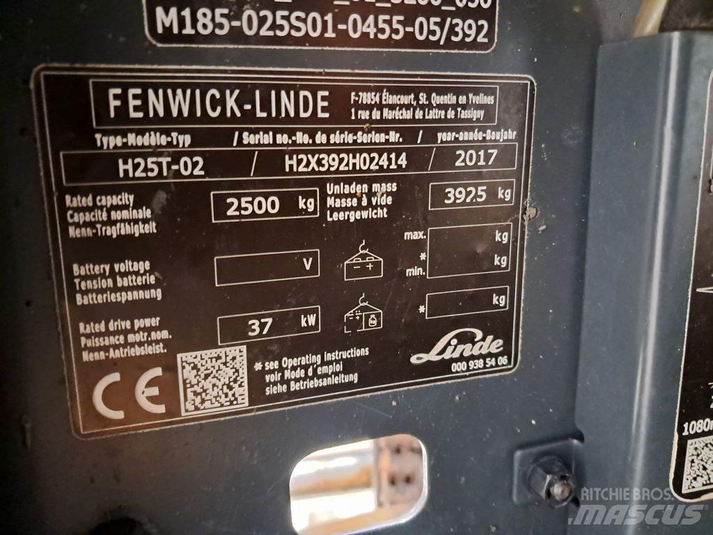 Linde H25T-02 LPG gaffeltrucks
