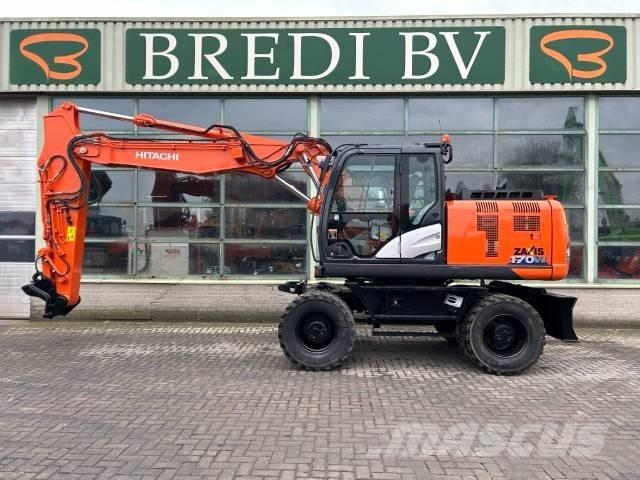 Hitachi ZX 170 W-6 Gravemaskiner på hjul