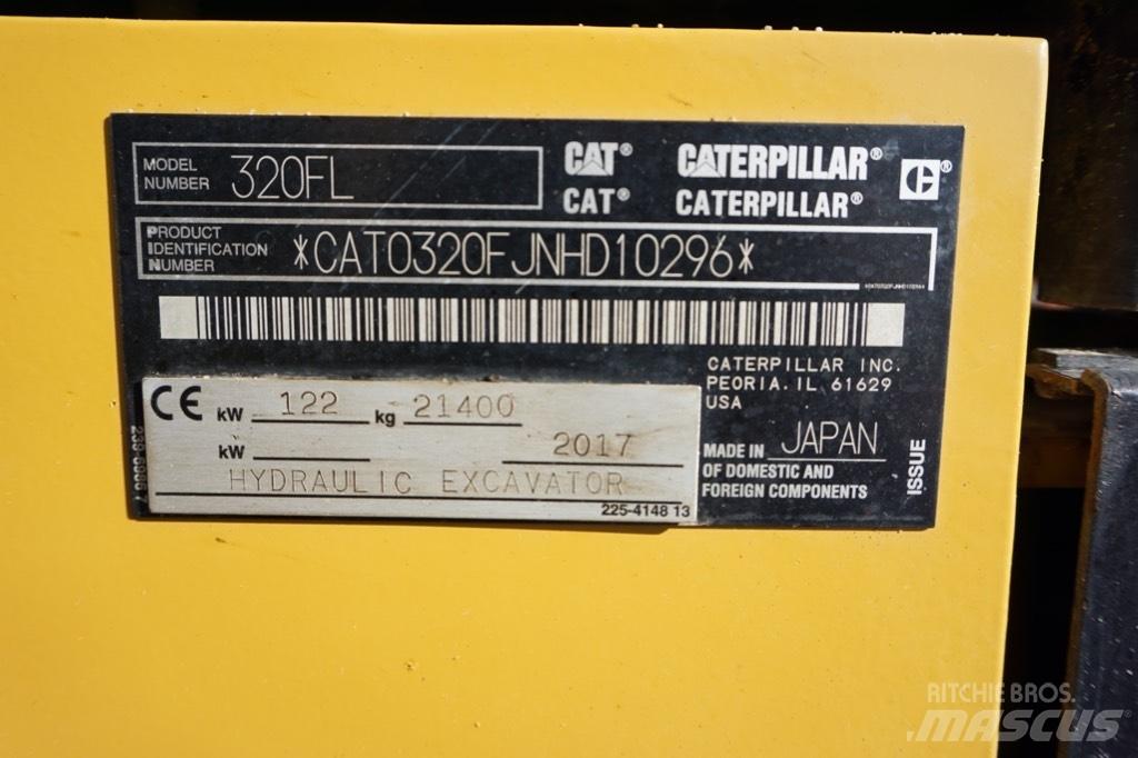 CAT 320 FL Gravemaskiner på larvebånd