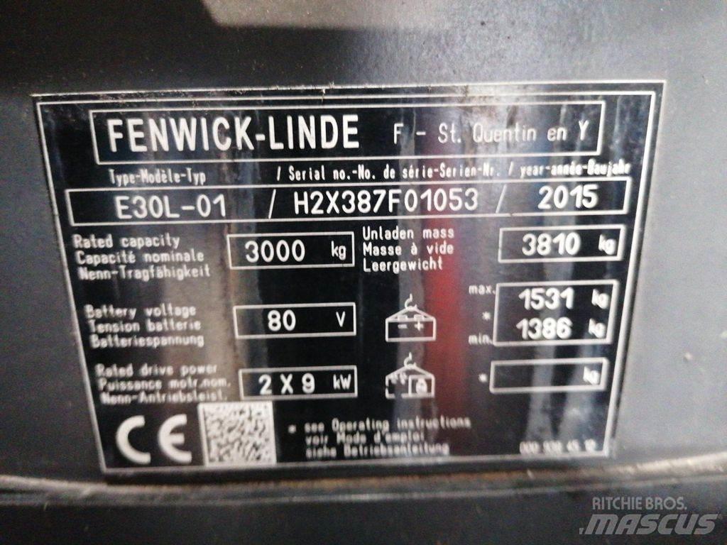 Linde E30L-01 El gaffeltrucks