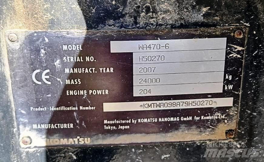 Komatsu WA 470-6 Læssemaskiner på hjul