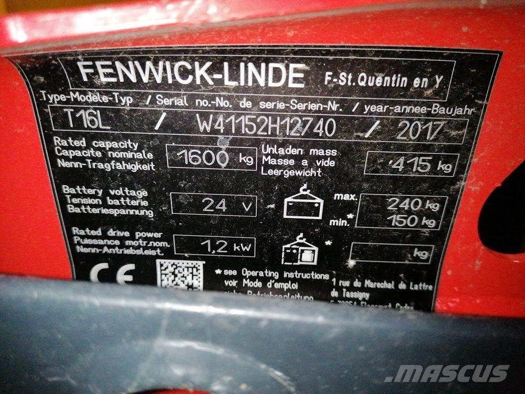 Linde T16L El-palleløftere