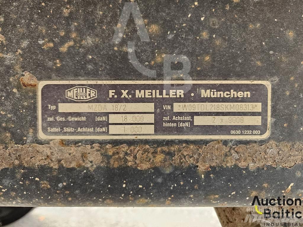 Meiller MZDA 18/2 Semi-trailer med Gardinsider