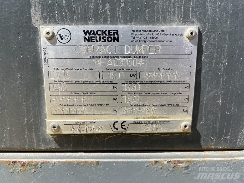 Wacker Neuson DT 15 Dumpere
