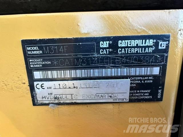 CAT M 314 F Gravemaskiner på hjul