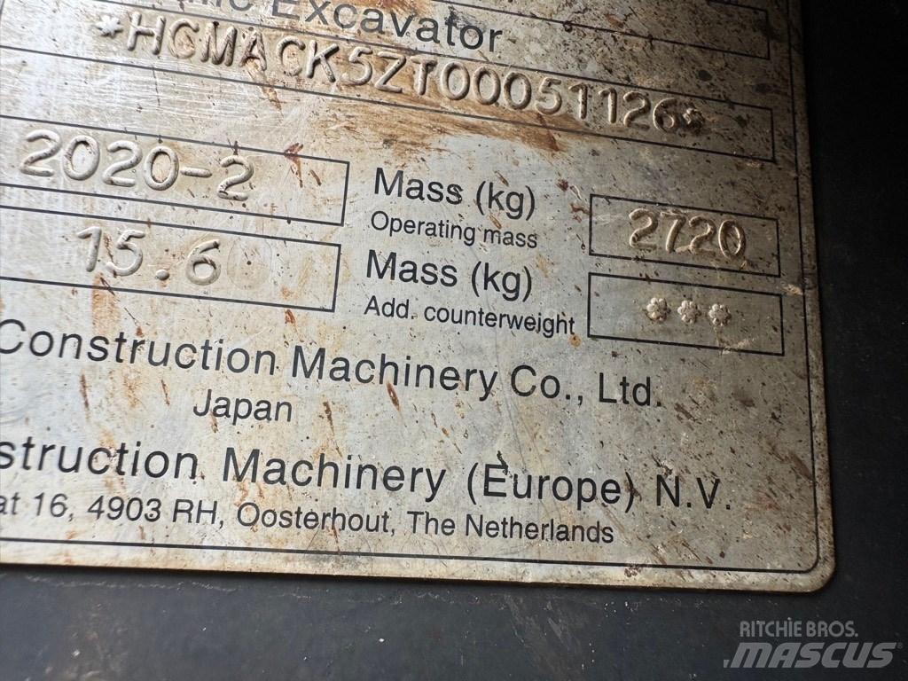 Hitachi ZX 26 U-6 CR Minigravemaskiner