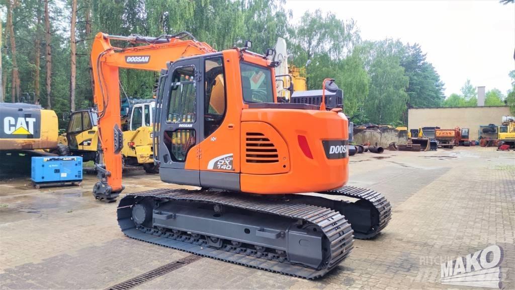 Doosan DX 140 LCR Gravemaskiner på larvebånd