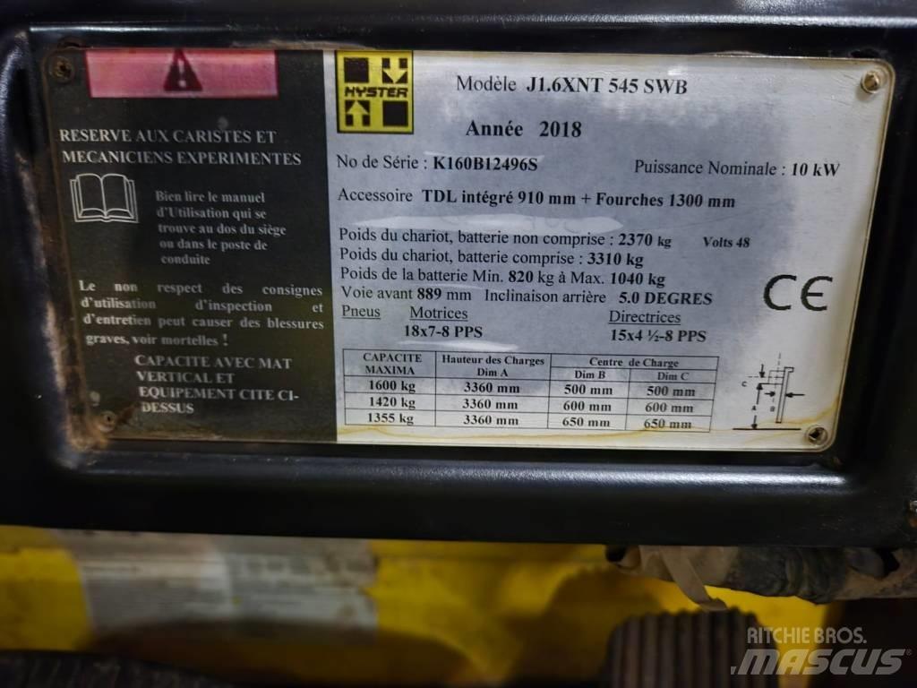 Hyster J 1.6 XNT El gaffeltrucks