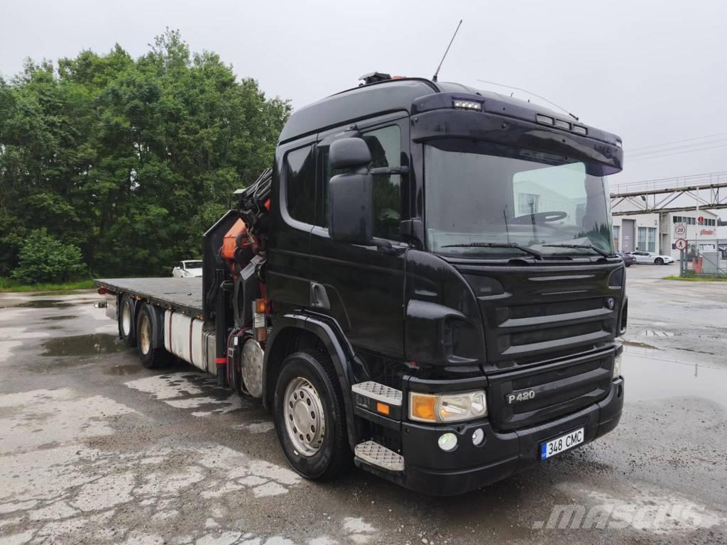 Scania P 420 Lastbil med kran