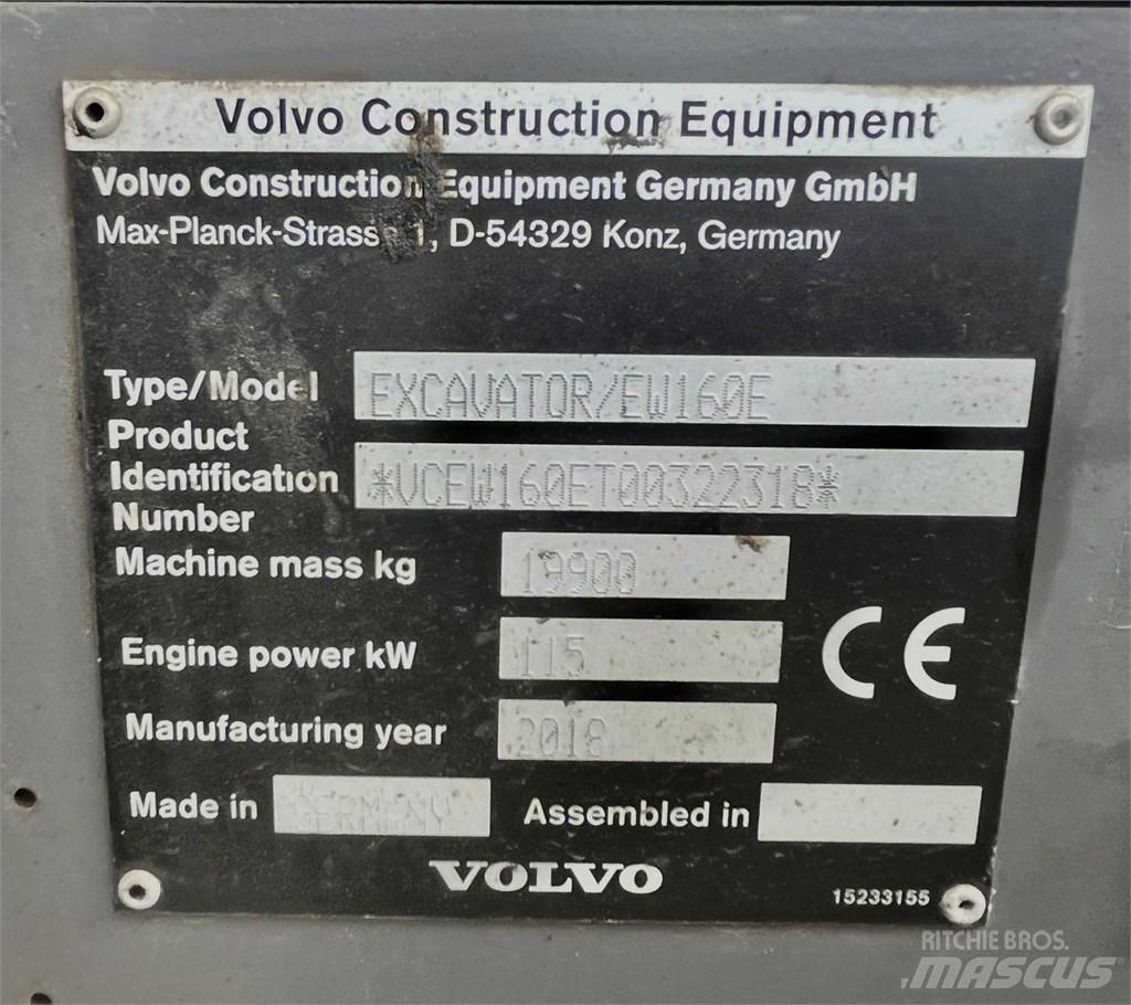 Volvo EW 160 E Gravemaskiner på hjul