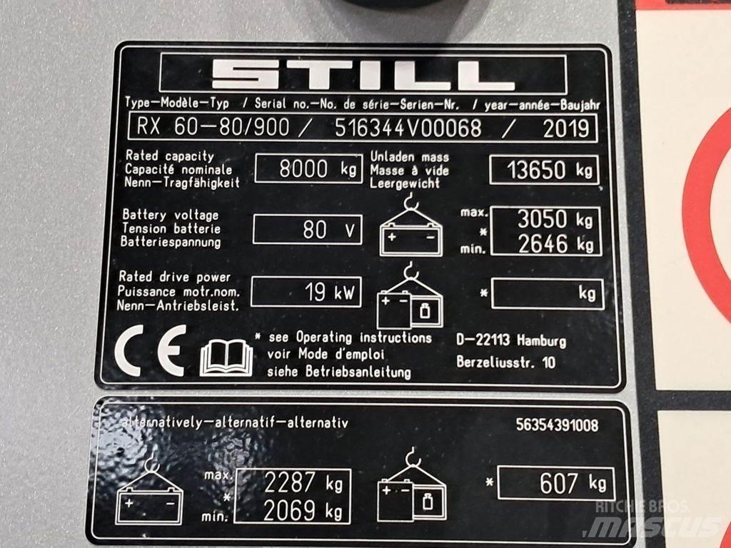 Still RX60-80/900 El gaffeltrucks