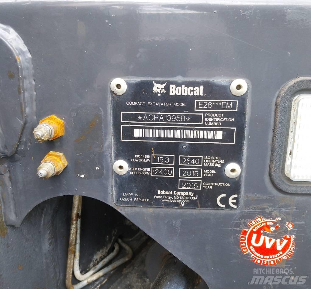 Bobcat E 26 Minigravemaskiner