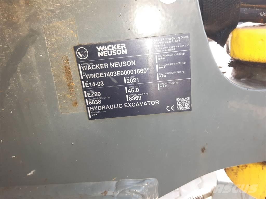 Wacker Neuson EZ80 Gravemaskiner på larvebånd