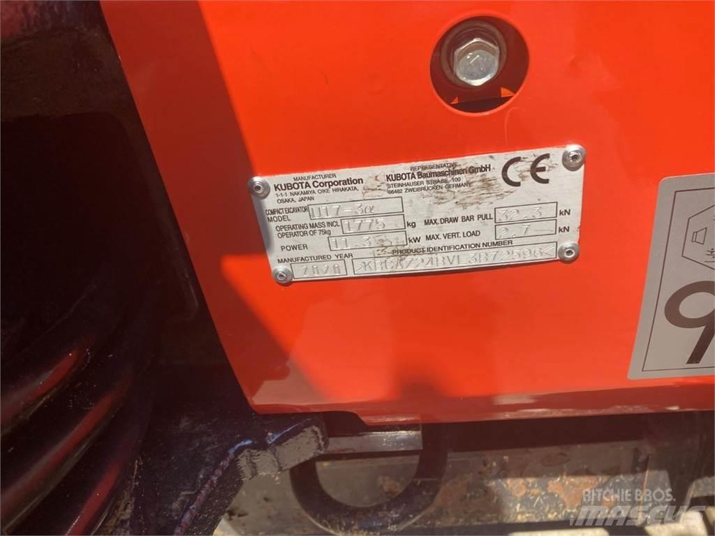 Kubota U17-3 Minigravemaskiner
