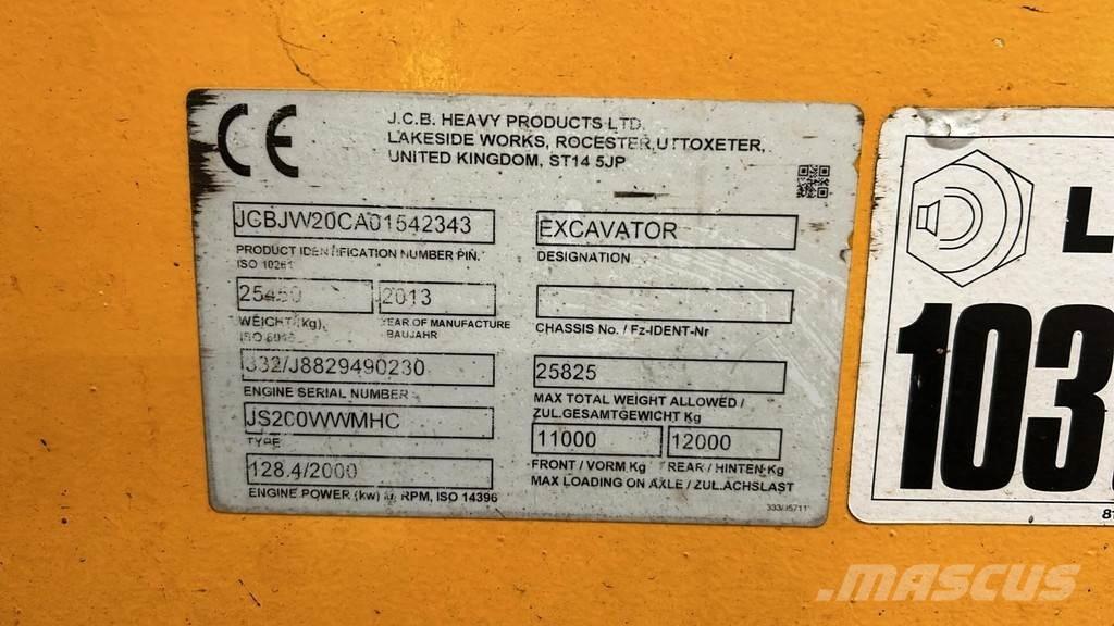 JCB JS200W Materialehåndteringsmaskiner