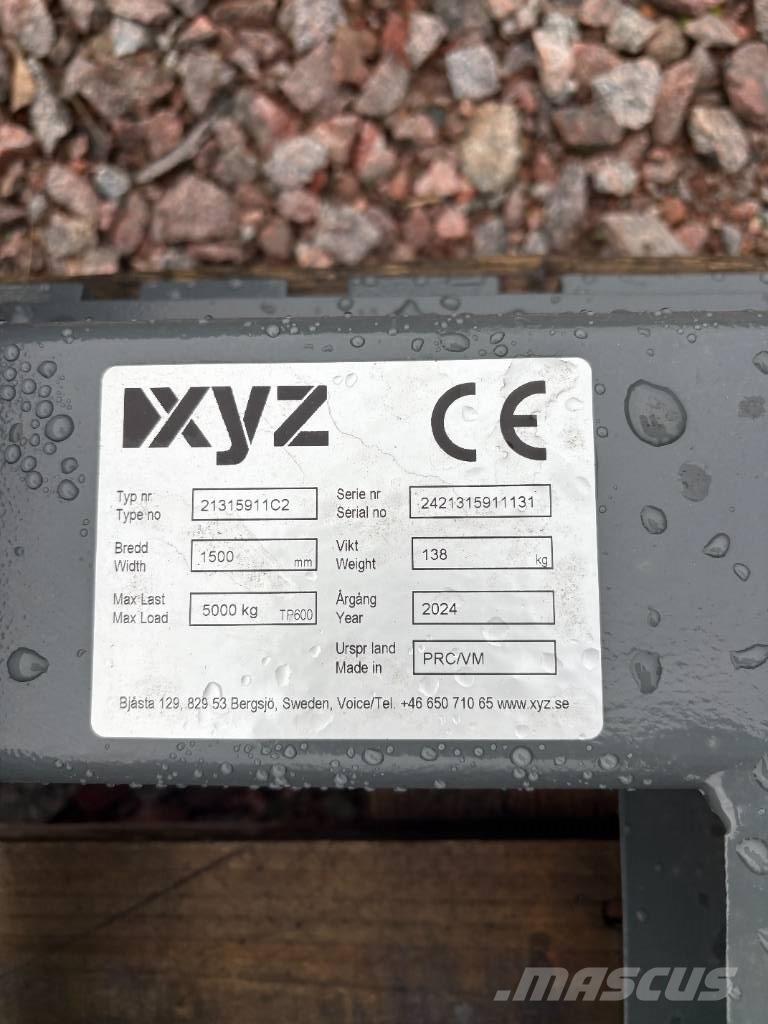 XYZ Gaffelställ BM Læssemaskiner på hjul