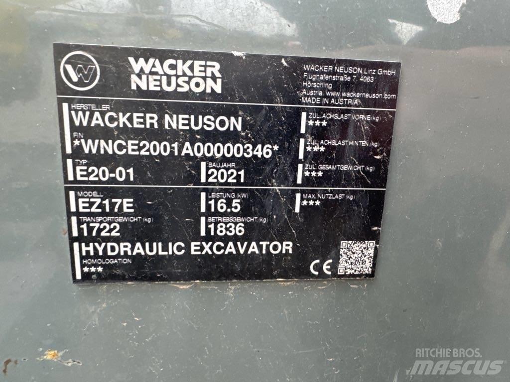 Wacker Neuson EZ17e Gravemaskiner på larvebånd
