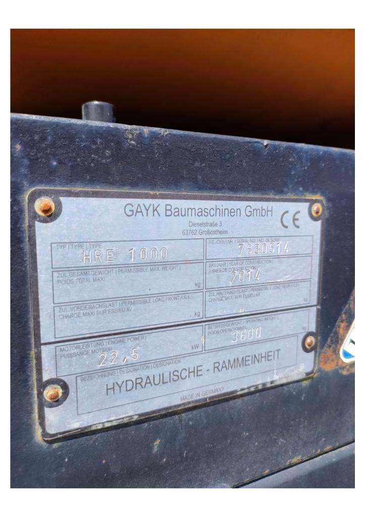  GAYK HRE1000 Pæle- og rammemaskiner