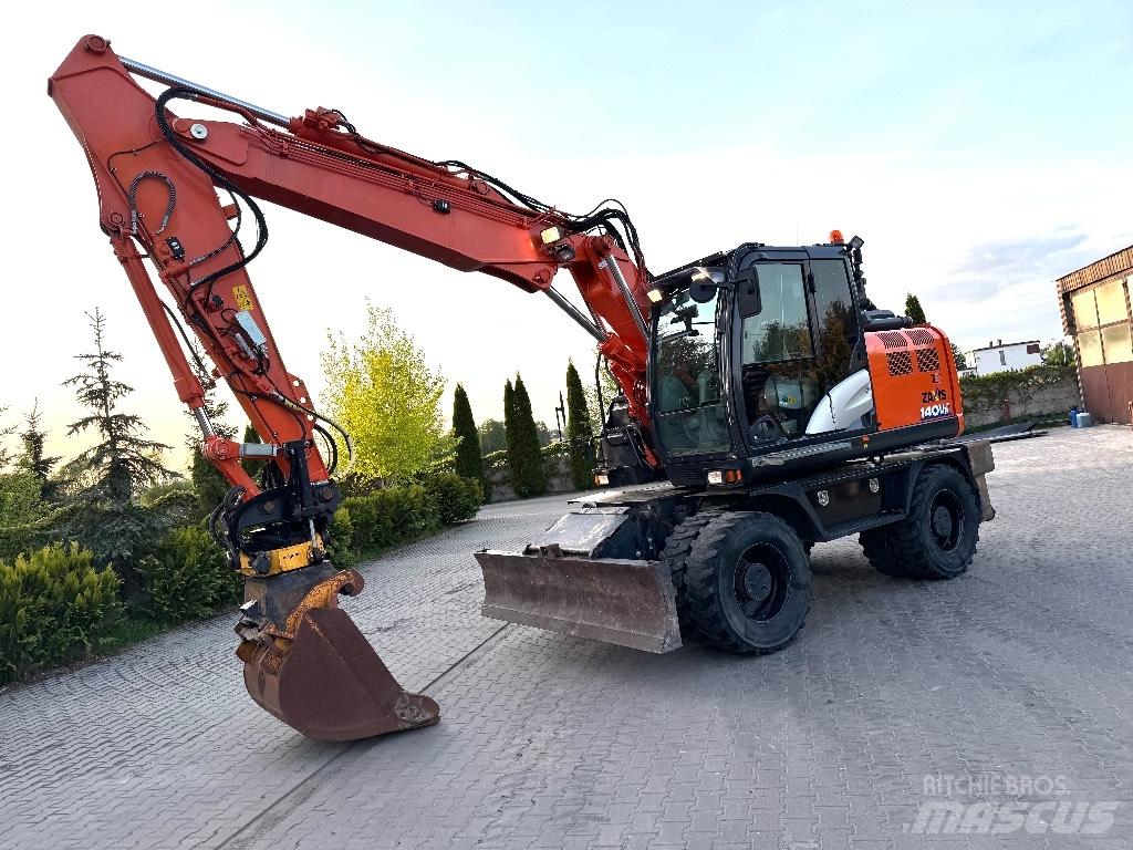 Hitachi ZX 140 W-6 Gravemaskiner på hjul