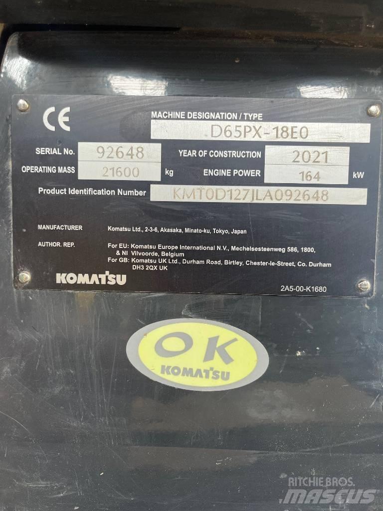 Komatsu D65PX-18E0 Bulldozer på larvebånd