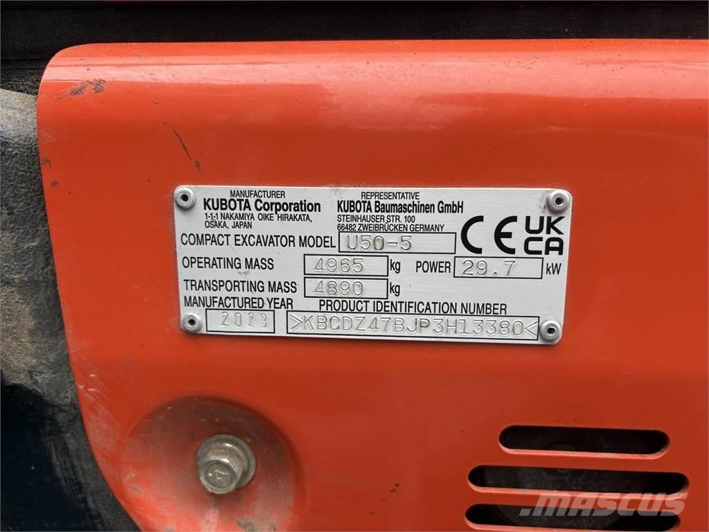 Kubota U50-5 Minigravemaskiner