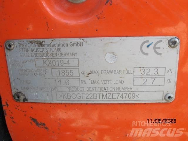 Kubota KX 019-4 Minigravemaskiner