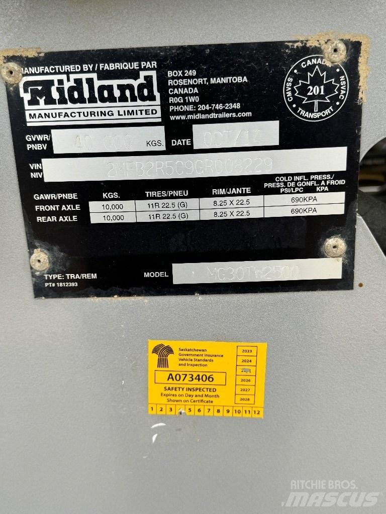 Midland TW2500 Anhænger med tip