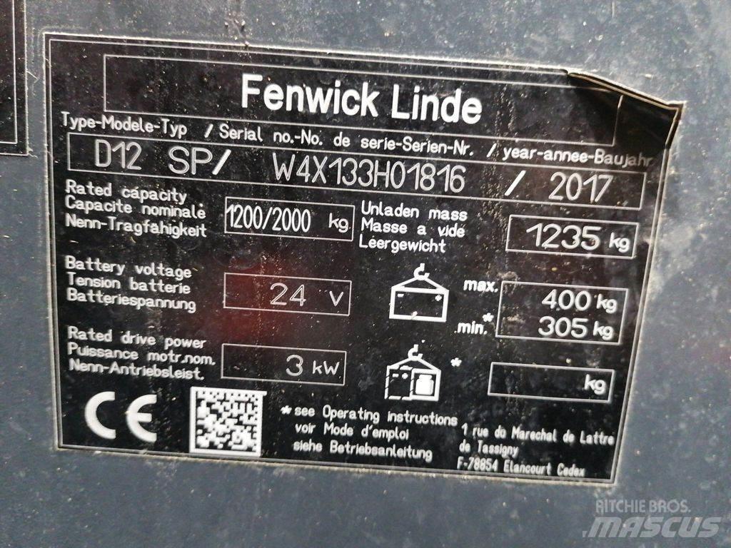 Linde D12 SP Gaffelstabler med gående fører